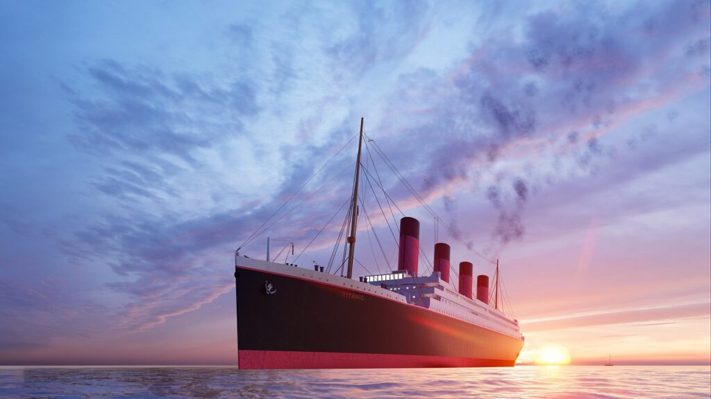 titanic, sunset, nature, ocean, ship, water vessel, sunrise, landscape, titanic, titanic, titanic, titanic, titanic